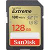 Sandisk 128GB Scheda SDXC Sandisk Extreme 90/180 MB/s C10 V30 Nero [SDSDXVA-128G-GNCIN]