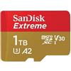 Sandisk 1TB Scheda microSDXC SanDisk Extreme 190/130 MB/s A2 C10 V30 con adattore Oro/rosso [SDSQXAV-1T00-GN6MA]