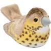 Wild Republic 19497 Uccello Tordo Bottaccio di Peluche, Giocattolo con Canto Realistico, Birds with Sound, 13cm
