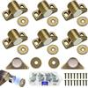 WZYTEU 8 Pezzi Chiusura Magnetica, Lega di Zinco Chiudiporta Magnetico, per Ante, Armadietto, Armadietti, Cassetto, con 24 Viti(Bronzo)