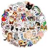 YKKJ 80 PCS Adesivi per Gatti，Adesivi per Bambini，per Casco Auto Moto Biciclette Valigia Skateboard Laptop Scrapbooking.
