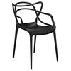 Kartell Masters, Set 4 sedie, per Pranzo, Impilabile, Nero