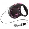 FLEXI Guinzaglio Black Design M Corda 5 m rosa