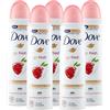 Dove 5x Dove Deodorante Go Fresh Melograno ed Erba Cedrina 0% Alcol Anti-Traspirante - 5 Deodoranti Spray da 150ml