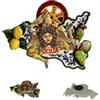 GMM Magnete Decorativo Siciliano, Souvenir, Idea regalo, da Collezione, x Casa_Cucina e Ufficio, Decorazione, x Frigorifero e/o Lavagne (Sìcilia)
