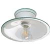 VANNI LAMPADARI- Plafoniera Soffitto Mimosa, Lampadario Soggiorno in Ceramica, Plafoniera Bagno Decorata a Mano, Lampadario Camera da Letto Artigianale, Plafoniera Parete, 20 cm, Verde