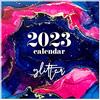 Grupo Erik Calendario 2023 da Muro Glitter - 12 mesi + 4 in omaggio, 30x30 cm, FSC - calendario 2023 da parete, calendario ufficio 2023, calendario con frasi 2023, calendario ragazze 2023