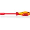 KNIPEX Chiave a bocca esagonale con impugnatura giraviti isolati con manici rivestiti in materiale bicomponente, collaudati VDE 237, 98 03 10