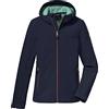 Killtec Girl's Giacca softshell con cappuccio KOW 194 GRLS SFTSHLL JCKT, dark navy, 128, 38507-000