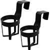 Orenge 2Pcs Portabicchieri per Auto Plastica Portabevande da Auto Nero Portabicchieri Supporto Bevande per Auto Sospesa Portaoggetti Letto Appendibile Organizer per Auto Casa Ufficio Scuola Letto Castello