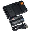 QIAO JIN LIN NP-F550 Batteria al litio (2 pacchi) e caricatore doppio compatibile con Sony NP-F570, NP-F330, NP-F530 e Sony CCD-RV100