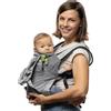 Boba Air Grey - Marsupio Porta Bebe Ergonomico Neonato da Viaggio Ultra Leggero