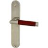 DT 2000 DT, 339610, 2000 maniglia 339.610 porta sulla piastra posteriore Demi porcellana senza foro chiave, inox opaco