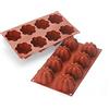 Silikomart | SF154 Stampo in Silicone per Monoporzioni CHARLOTTE, Antiaderente, 8 Cavità, Confezione da 1 Stampo per Dolci, Ø 70 h 41 mm Volume 8 x 102 ml Tot. 816 ml