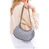 Madamra Trfmdmra100118, Borsa a Tracolla Donna, Grigio, 12x23 Cm