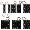 GTIWUNG 8Pcs Porta Batterie 18650, 1/2/3/4 × 3.7V 18650 Custodia per Batterie con 1/2/3/1 slots, 18650 Battery Clip Battery Holder Batteries Case for 18650 Battery with Connect Lead for Arduino