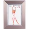 Inov8 - Cornice Tradizionale per Foto, con riquadro Interno, Prodotta nel Regno Unito, 153 x 102 mm, Colore: Grigio Argentato