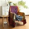 ele ELEOPTION Coperta da Tiro in Ciniglia, Nappe Jacquard Coperta da Tiro Coprisedile per Divano Decorativo Divano da Letto Sedia Morbida, Motivo Tribale Popolare (150 x 190 CM, Rosso)