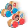 Melissa & Doug Go Tots - Macchina da Corsa in Legno (2 Auto, 2 Dischi), Giocattoli in Legno per Bambini Piccoli, Giocattoli per Lo Sviluppo del Bambino, Idea Regalo, 12+ Mesi - Certificati FSC