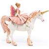 Papo - Statuina Ballerina sul Suo Unicorno Realistica - 3 Anni + - Collezione Mondo Incantato - Gioco Creativo Universo Fiabesco - Idea Regalo Giocattolo Bambina Bambino