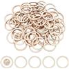 NBEADS 100 Pezzo di Legno Grezzo da 5 cm A Forma di Anelli, Ornamenti del Cerchio, Fette di Legno Vuote per La Pittura, Pirografia, Home Decor