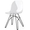 Connubia Sedia Academy CB2171 con struttura in metallo e seduta in policarbonato - IN PROMOZIONE CON VOUCHER