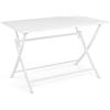 KONTE.DESIGN Tavolo ELIN Pieghevole Bianco 110x70 cm
