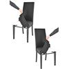 t m c s Tommychairs - Set 2 sedie imbottite con cuffia sfoderabile modello Jazz per cucina e bar, struttura in faggio anilina nera, seduta e schienale imbottiti e rivestiti con cuffia in tessuto nero