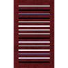 MANI TEXTILE TPS_Ray_BOR120 Tappeto, Poliestere, Bordeaux, 120 x 180 cm