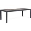KONTE.DESIGN Tavolo BELMAR Grigio Allungabile 220 - 340x100 cm