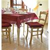 Intimitaly Tovaglia Cotone Stampato effetto lino Made in Italy Tovaglia Da Tavola In Cotone Elegante Quadrata e Rettangolare Da Interno e Da Esterno (Bordeaux, X6 Posti (140x180))