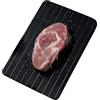 ZMREN Vassoio di Scongelamento, Piastra di Scongelamento rapido per Carne e Cibo Congelati (29.5 x 21 x 0.2cm)