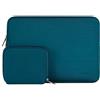 MOSISO 13 pollici Custodia Laptop, 13 pollici Borsa PC Compatibile con MacBook Air M5 M4 M3 M2 M1 2026-2018 / Neo A18 chip/Pro 13 M2 M1, Neoprene Borse Computer con Custodia Piccola, Deep Teal