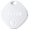 ATUVOS Smart Air Tracker Tag 1 Pezzo, Bluetooth Localizzatore Compatibile con Apple Dov'è (solo iOS, Android non supportato), Trova oggetti e chiavi, Bagagli, Portafogli, Valigie,Batteria Sostituibile