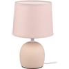 Trio Lighting Malu lampada da tavolo in ceramica con paralume beige h. 26cm  Moderno E14