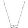 Elli Collana da donna con ciondolo Infinity in argento 925 0,02 carati
