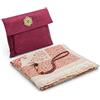 ihvan online Tappeto di preghiera musulmana e perline con elegante borsa in tessuto fiammato,Janamaz,Sajadah,Tappeto di preghiera islamica morbido,Regali islamici, tessuto taffettà, bordeaux