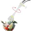 Zerodis Regolabile Resistente Agli Schizzi d' acqua Rubinetto Extender Girevole Rubinetto Cucina filtro Risparmio Idrico per Rubinetto Valvola Prolunga (Gray 18 cm)
