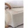 Belledorm - Vestiletto con profondità extra di 48 cm, per rendere ordinato l'aspetto del letto contenitore, lussuosa pelle scamosciata sintetica (Colore: lino, 91 x 191cm)