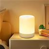 SOLIDEE LED Notturna, Lampada da Comodino Touch Dimmerabile, Modalità Luce Calda Gradiente di Sette Colori, Ricaricabile USB, Regalo per Bambini/Adulti