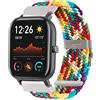SITAFU Cinturino per Amazfit GTS/GTS 2/GTS 2 Mini,20MM Nylon Elastico Intrecciato Regolabile Ricambio con Fibbia Per Amazfit Bip/Amazfit Bip Lite/Amazfit GTR 42mm/Amazfit GTS 2e