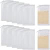 Gukasxi 12 Pezzi Sacchetti Filtro Piccoli Acquario con Cerniera, Sacco A Rete in Nylon Riutilizzabile Ad Alto Flusso per Acquario Carbone Attivo, Particelle più Fini, Palline Bio, Anelli di Ceramica