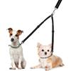 Nasjac Doppioguinzaglio splitter per cane, nessun groviglio, rotazione a 360°, accoppiatore regolabile, ammortizzante, riflettente