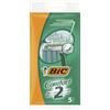 GielleService Bic Confort 2 Conf. 5 Rasoi Monouso 2 Lame Striscia Lubrificante Aloe Vera 838535