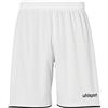 uhlsport Club Shorts, Uomo, Bianco/Nero, M