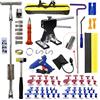 CYGOODS 89 pz/Set Paintless Dent Repair Slide Hammer Estrattore Sostituibile Testa Gancio Asta Penna in Acciaio Inox Testa di Rimozione Danni Auto Dent Repair Tool Set
