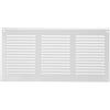 Repa Market Griglia d'aria in acciaio per il ritorno dell'aria, ideale per soffitto e parete laterale, HVAC, con schermo anti-insetti (300 x 150 mm, bianco)