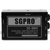 SGPRO SG-DB01 Active Direct Box per chitarra, basso e tastiera | 0,25 a XLR, sollevamento a terra, alimentazione phantom 48V, box DI compatto, performance live e registrazione in studio