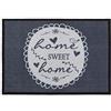 andiamo Trautesheim - Zerbino stampato Sweet Home, in poliammide, 39 x 58 cm, colore: Grigio
