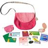 Amulette - Mon Premier Sac à Main - Jeu Imitation pour 3 à 10 Ans - 16 Accessoires Cartes, Porte-Monnaie, Smartphone - Jouet Cadeau Enfant Fille Bandoulière - Fabriqué en France - PSAC